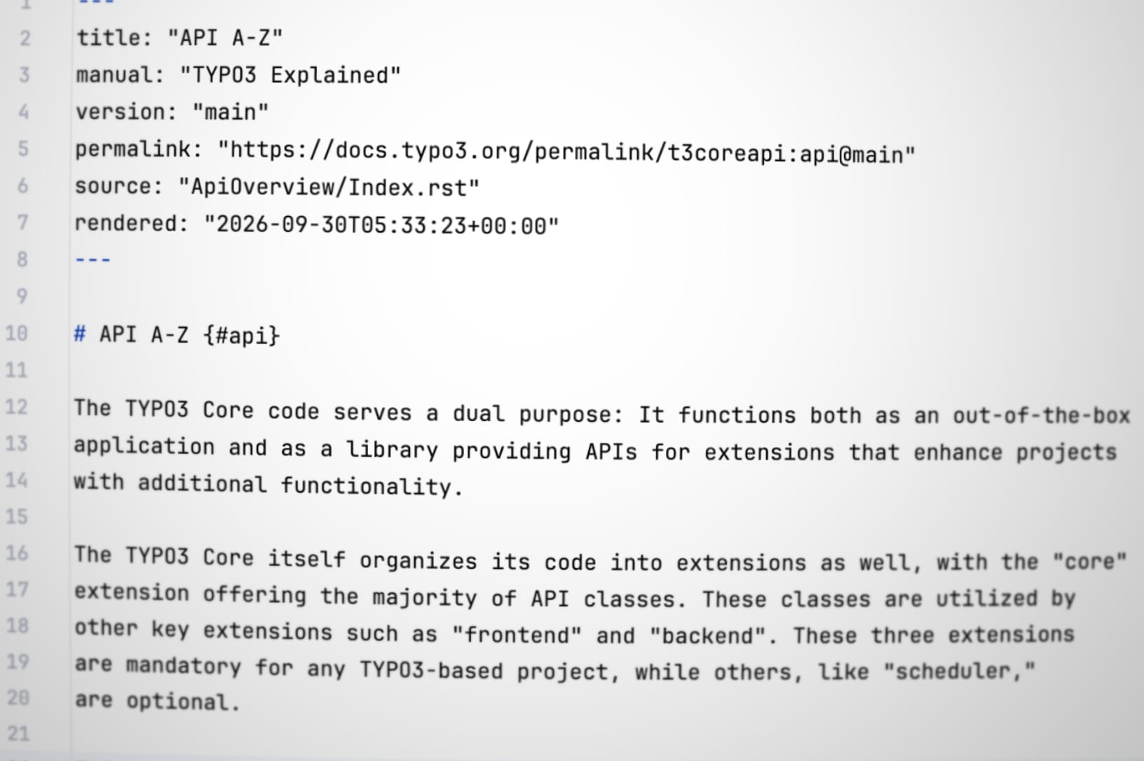 TYPO3 Documentation Now Renders to Markdown - TYPO3 News