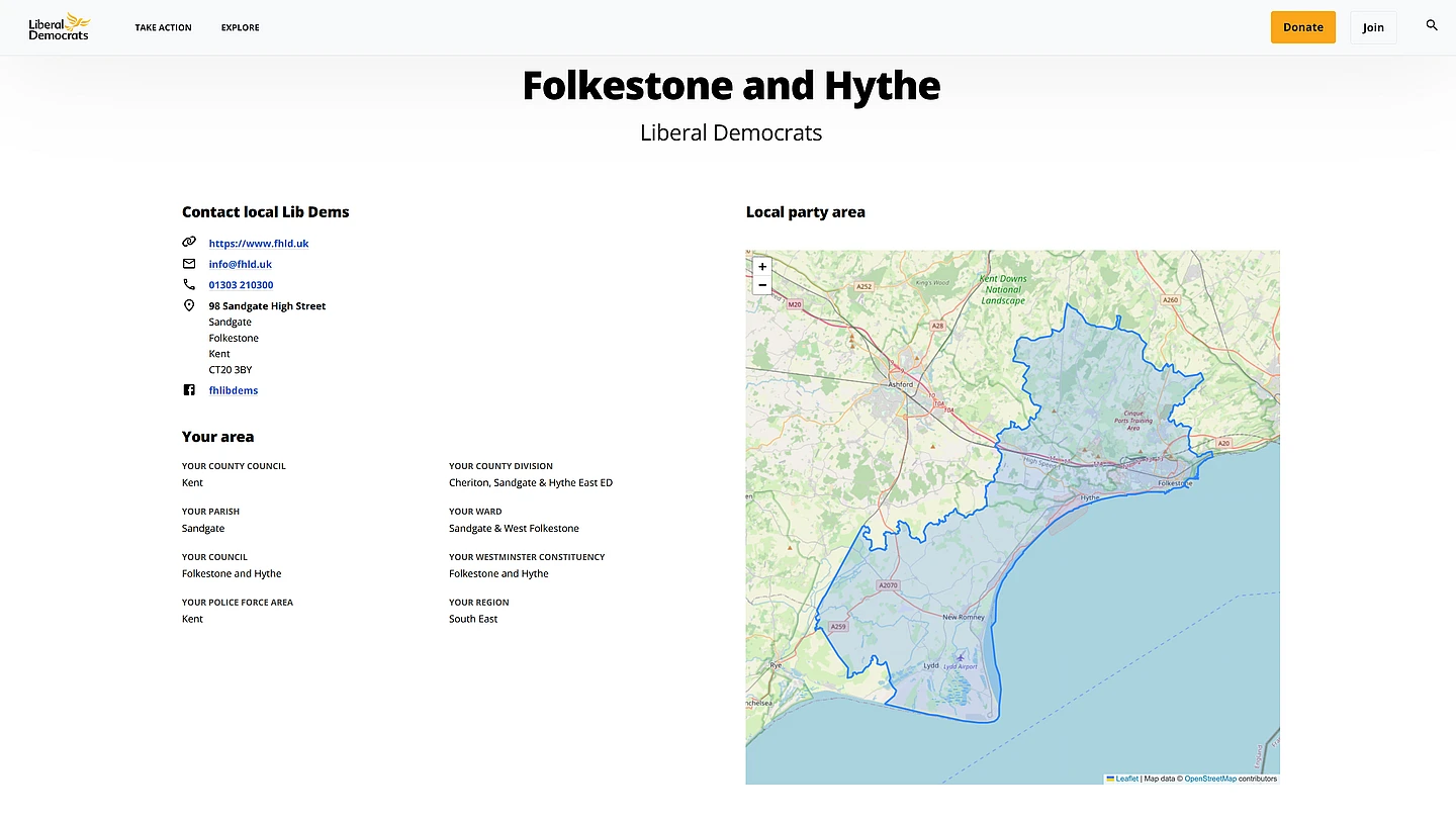 Liberal Democrats website