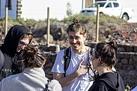 Group of surfers talking