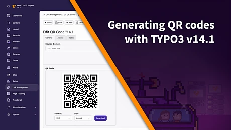 Generierung von QR-Codes mit TYPO3 v14