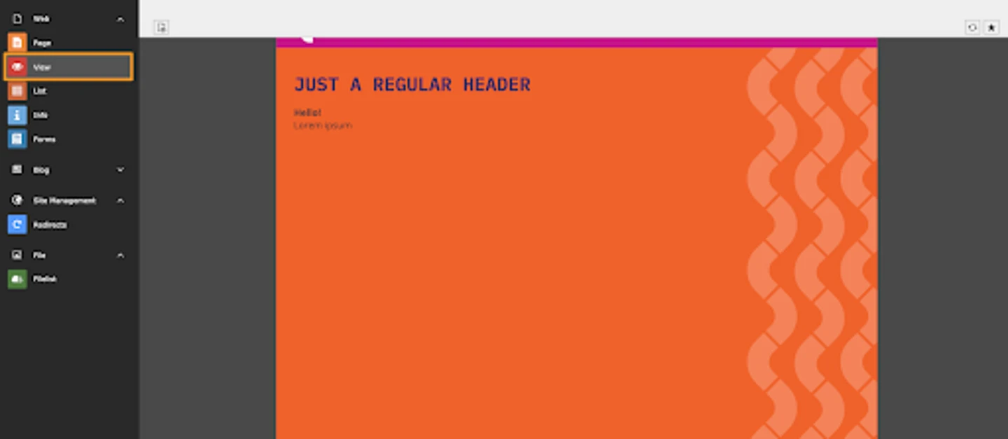 A mock “limited-time campaign” content element is now missing from the preview.