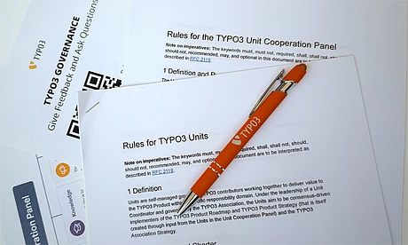 Review the Proposed Rules for TYPO3 Units and the Unit Cooperation Panel