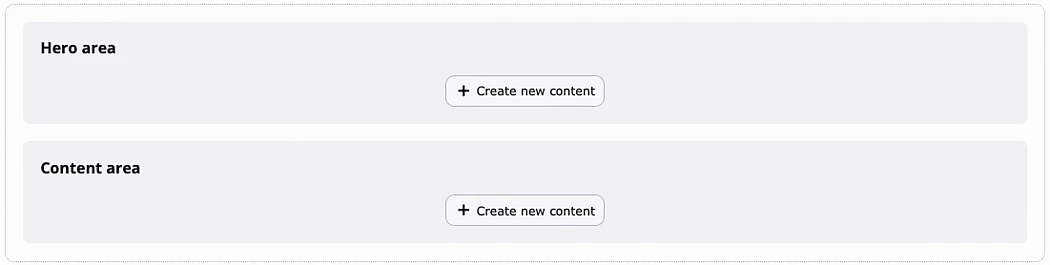 Screen shot of the full width backend layout